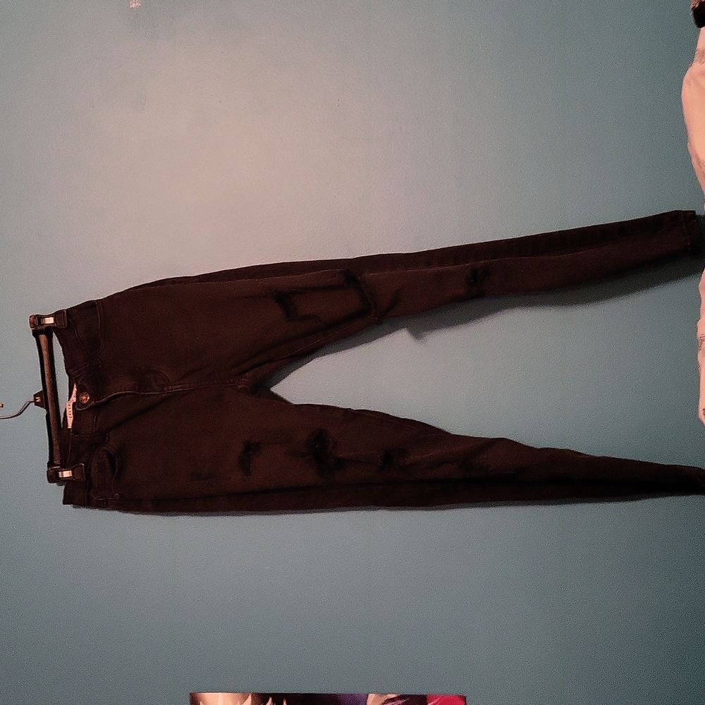 Celebrity Pink Black Ripped Jeans